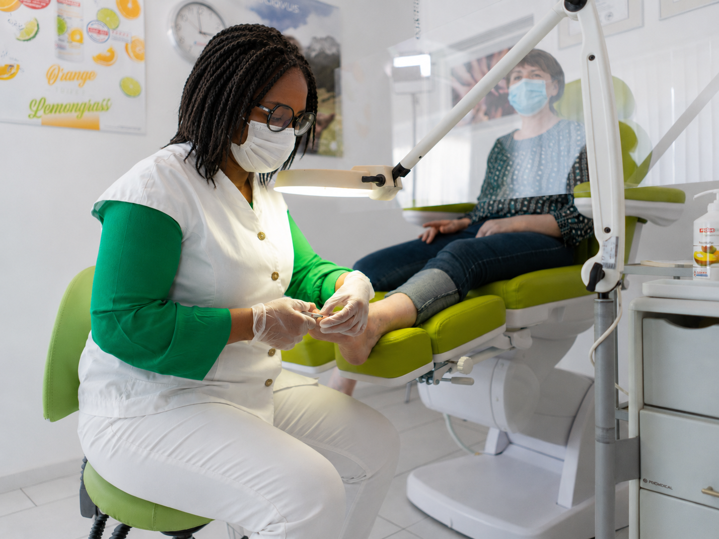 Cabinet de soins podologiques lumineux à Ixelles